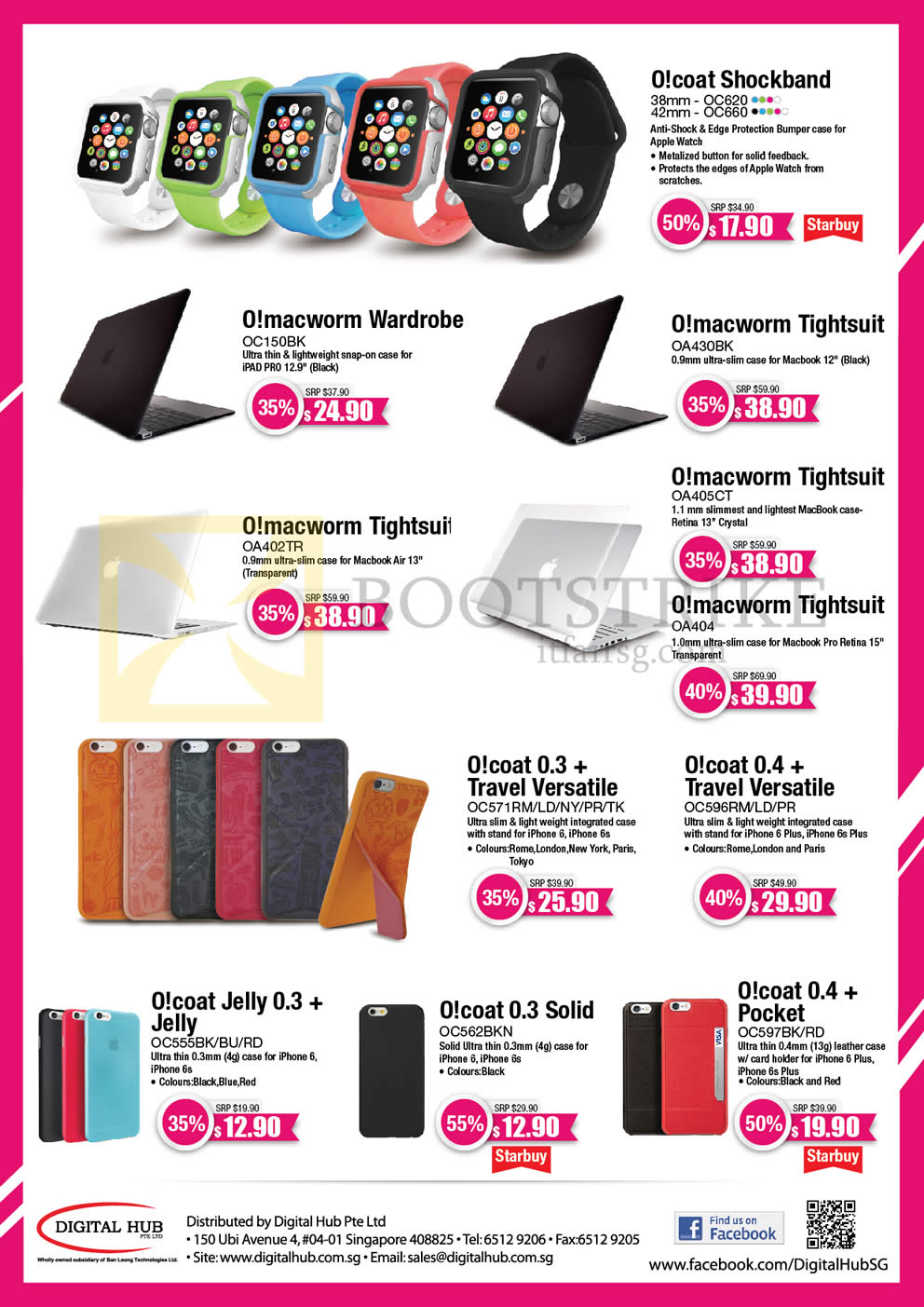 PC SHOW 2016 price list image brochure of Nubox Ozaki Accessories, Cases, Shockband, Wardrobe, Apple Watch, IPad Pro, O Coat, O Macworm