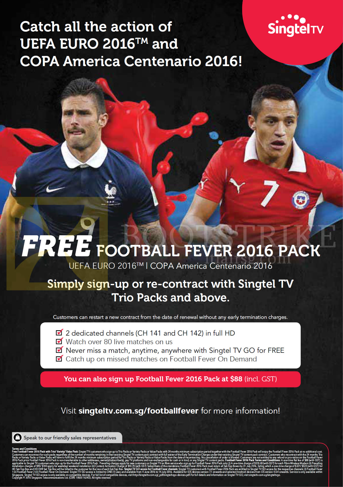 PC SHOW 2016 price list image brochure of Singtel TV Free Football Fever 2016 Pack