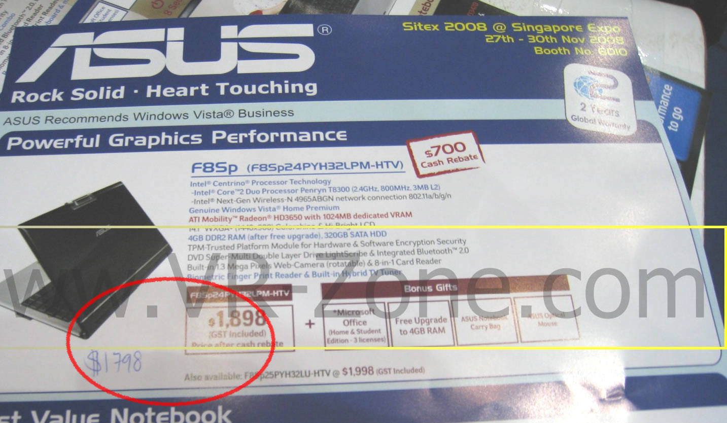 Sitex 2008 price list image brochure of (LAST DAY Deals) VR-Zone Asus F8sp IMG 1716