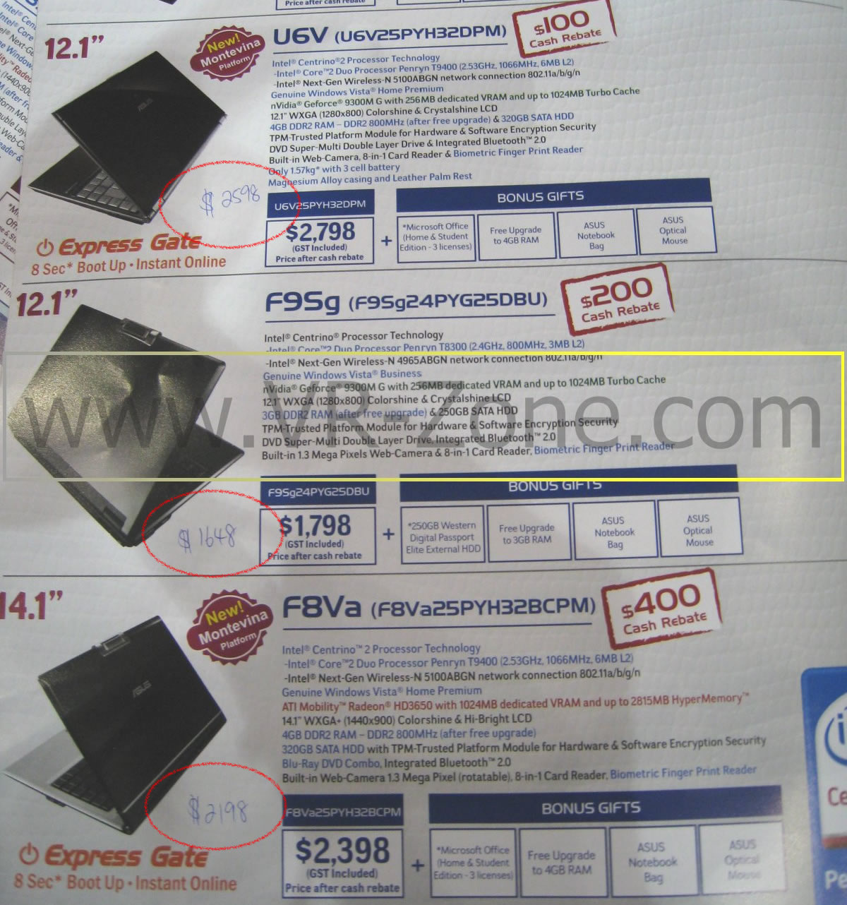 Sitex 2008 price list image brochure of (LAST DAY Deals) VR-Zone Asus U6v F9sg F8va IMG 1714