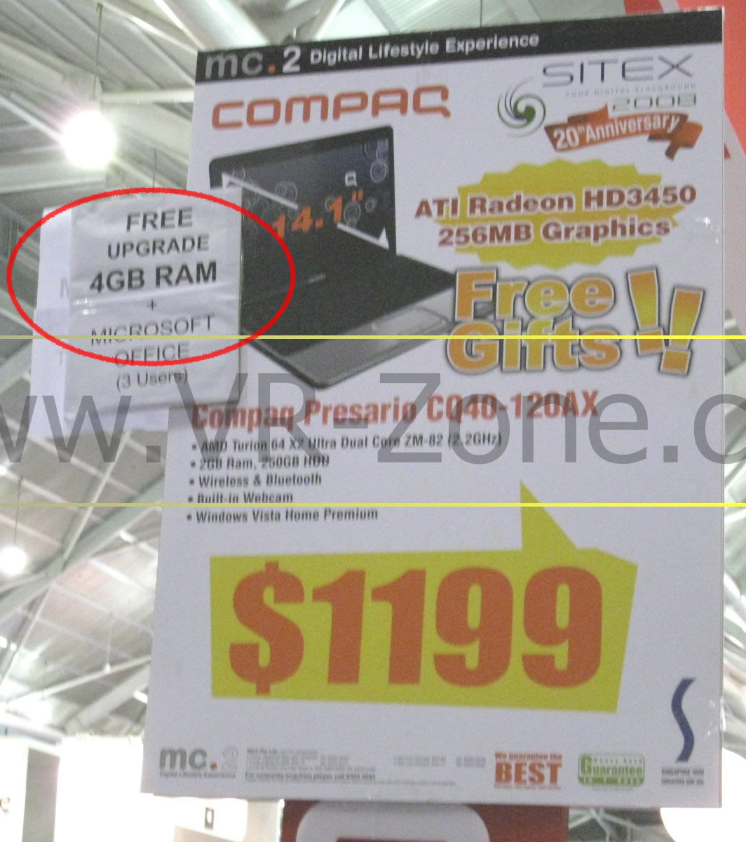 Sitex 2008 price list image brochure of (LAST DAY Deals) VR-Zone Compaq Presario Cq40-120ax IMG 1678