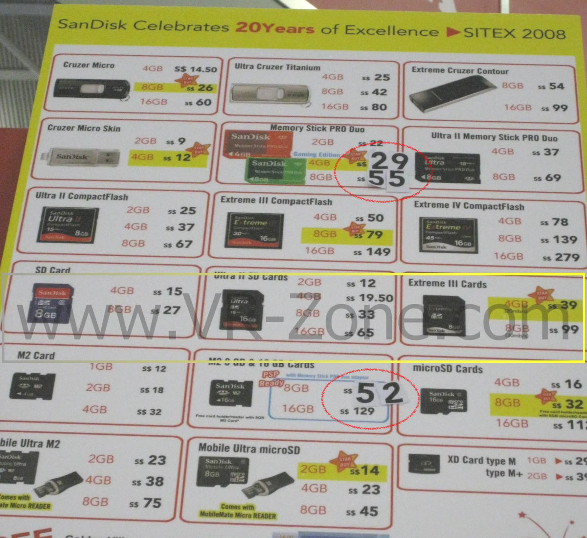 Sitex 2008 price list image brochure of (LAST DAY Deals) VR-Zone Sandisk IMG 1703