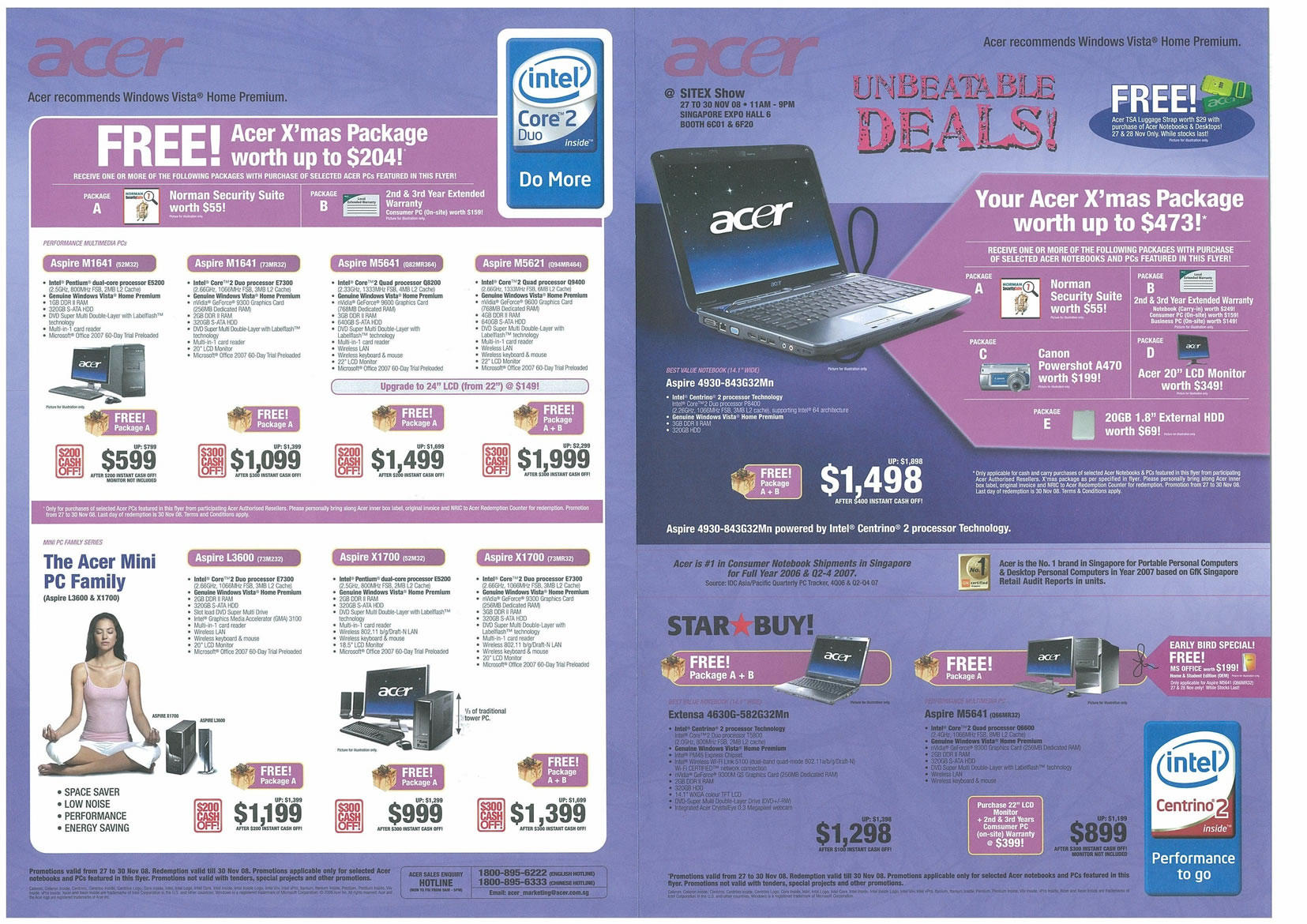 Sitex 2008 price list image brochure of Acer 01 Page 1 - Vr-zone Tclong