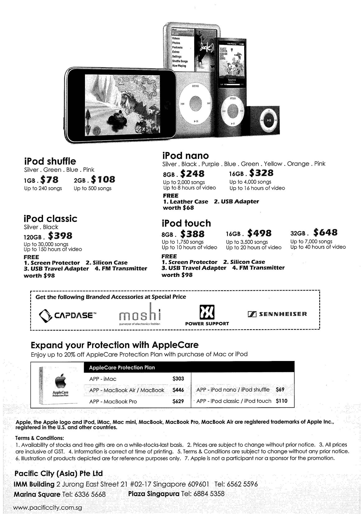 Sitex 2008 price list image brochure of Apple Ipod Pacific City Page 2 - Vr-zone Tclong