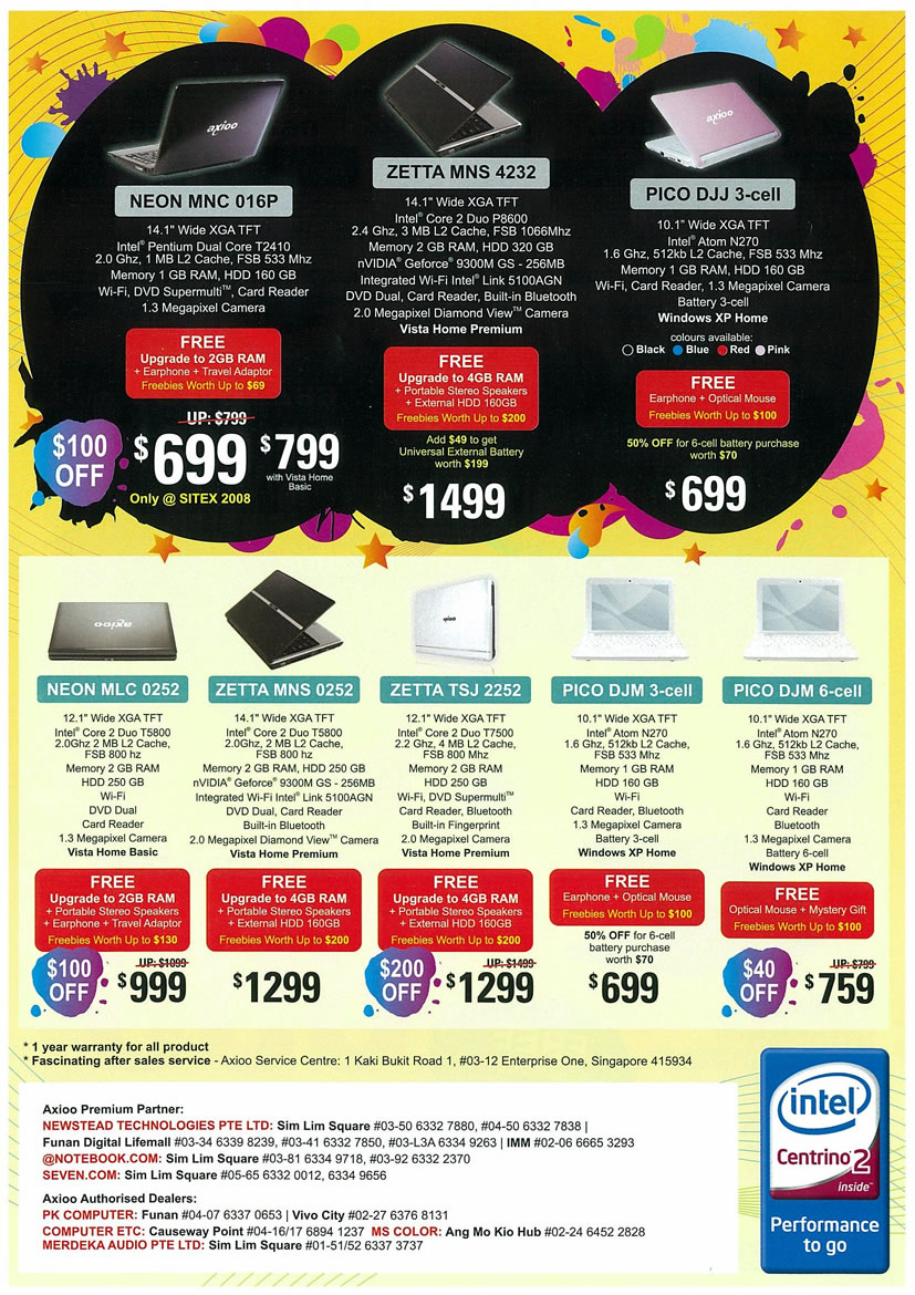 Sitex 2008 price list image brochure of Axioo Notebooks Page 2 - Vr-zone Tclong