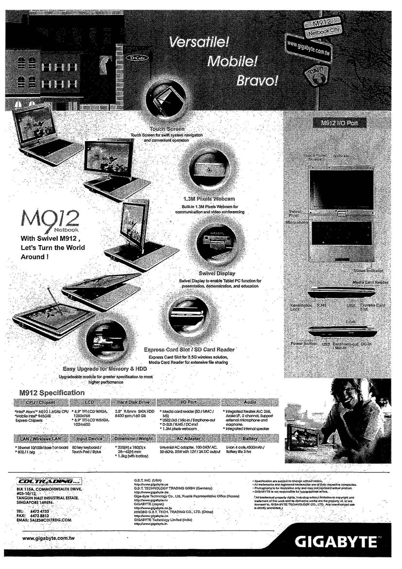 Sitex 2008 price list image brochure of Gigabyte Notebooks Page 2 - Vr-zone Tclong