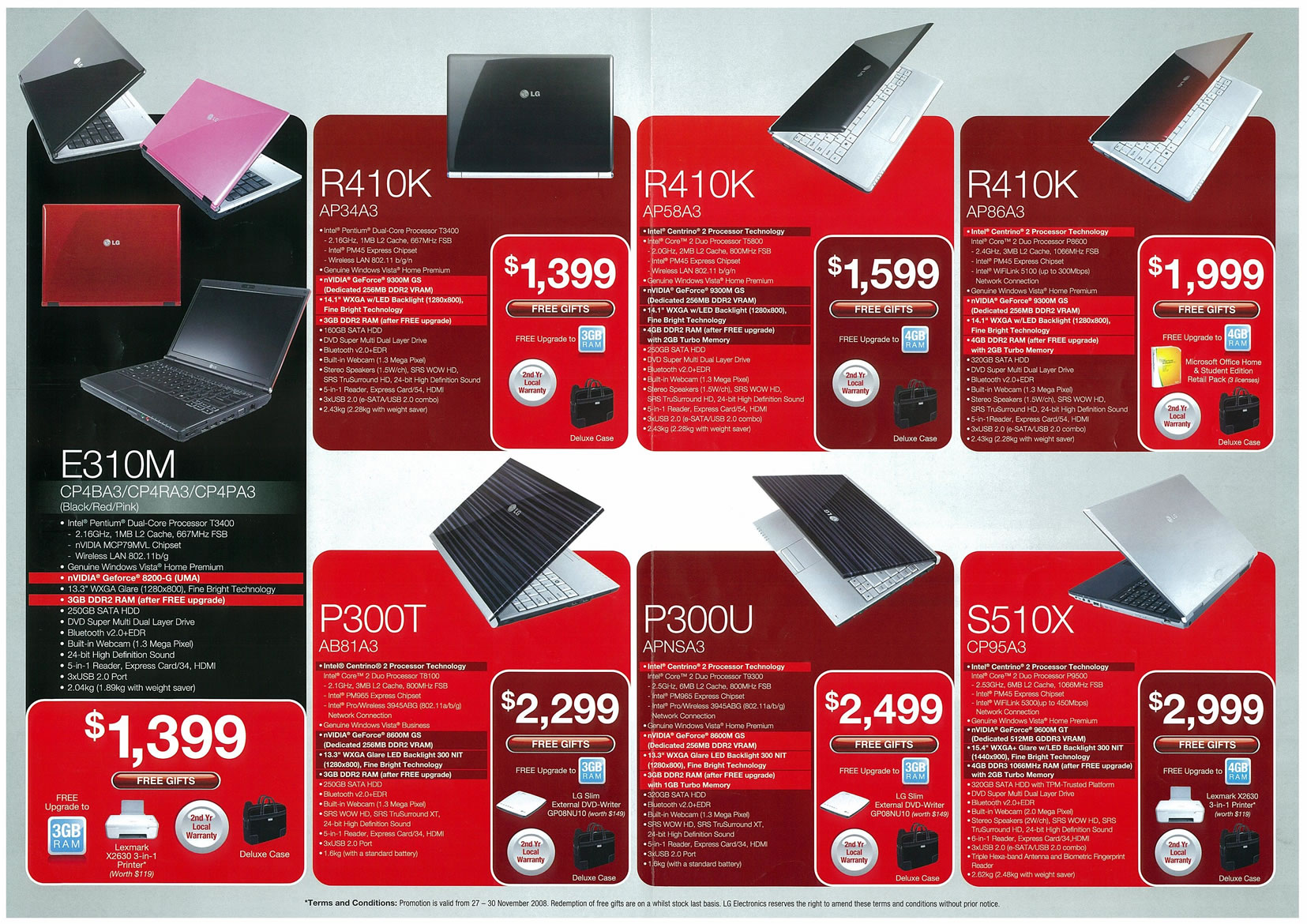 Sitex 2008 price list image brochure of LG Notebooks 01 Page 2 - Vr-zone Tclong