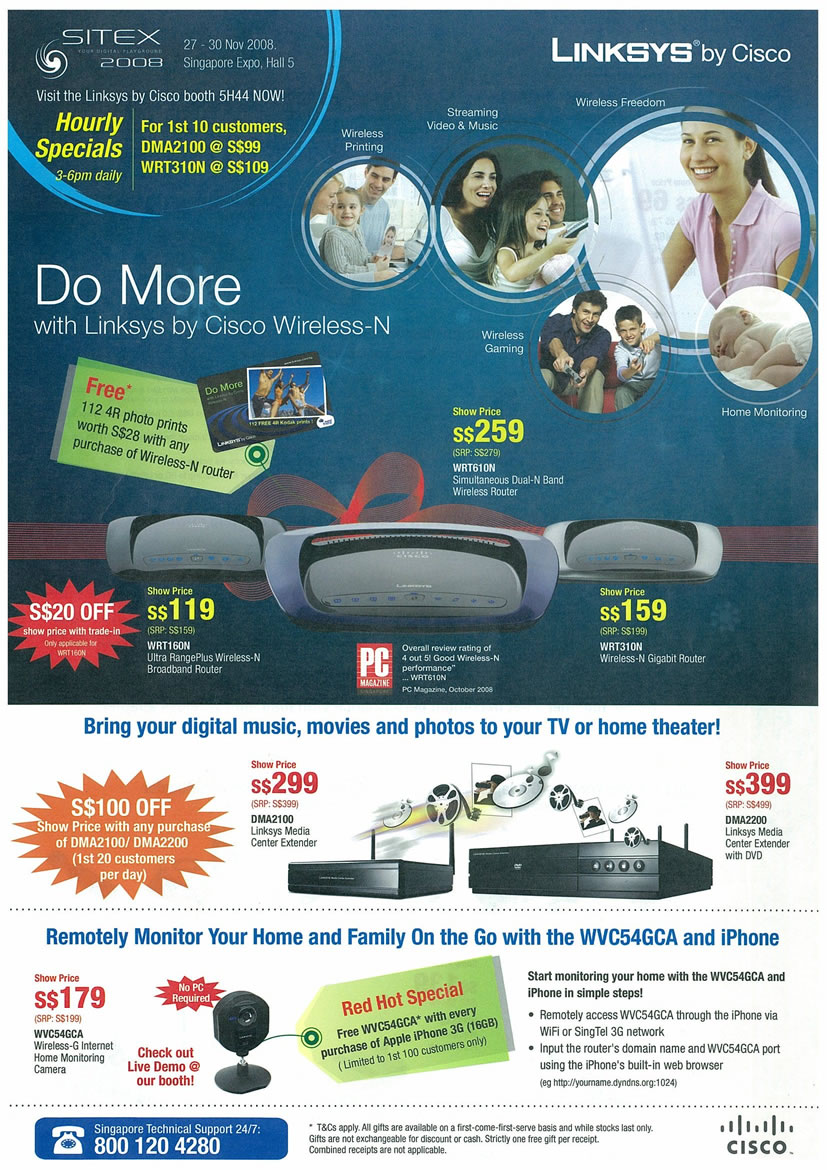 Sitex 2008 price list image brochure of Linksys Page 1 - Vr-zone Tclong