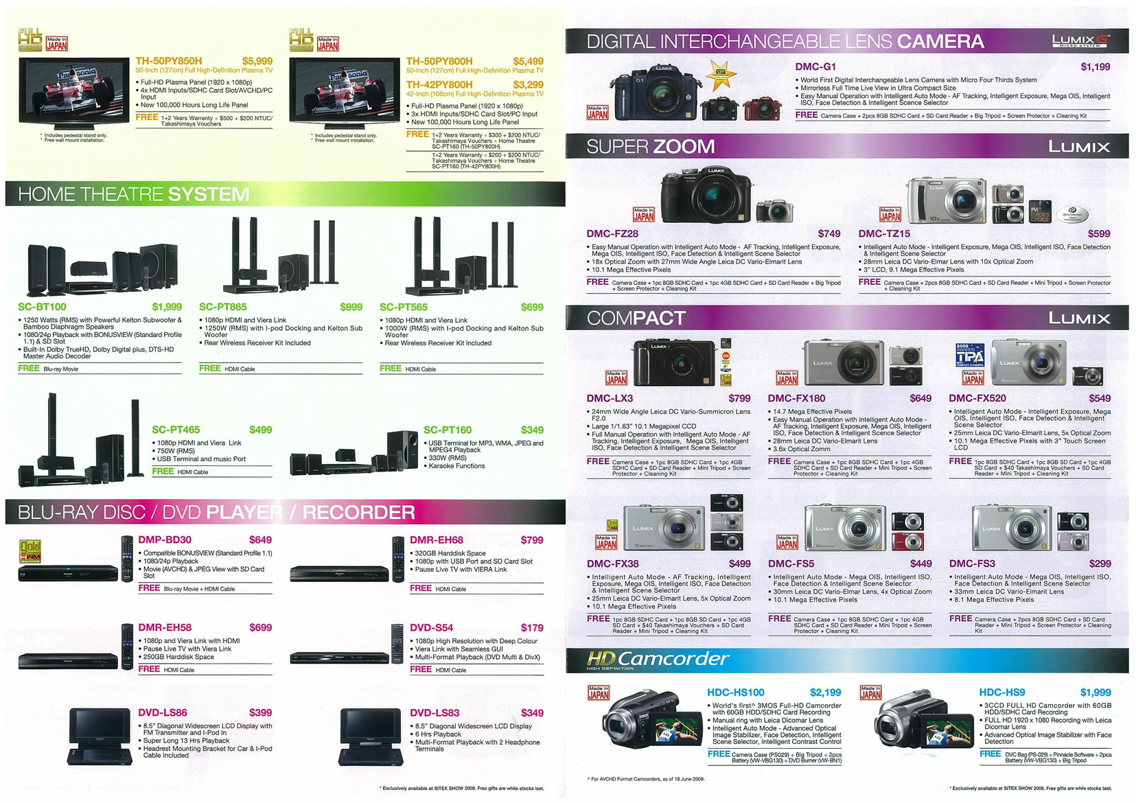Sitex 2008 price list image brochure of Panasonic Page 2 - Vr-zone Tclong