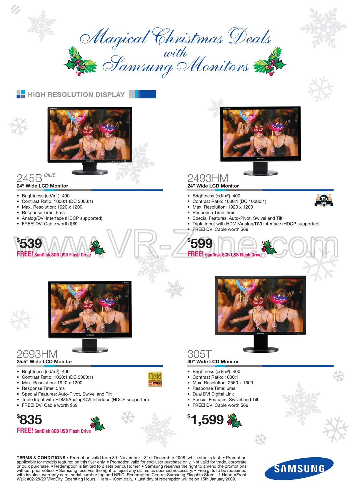Sitex 2008 price list image brochure of Samsung Lcd Monitors 2