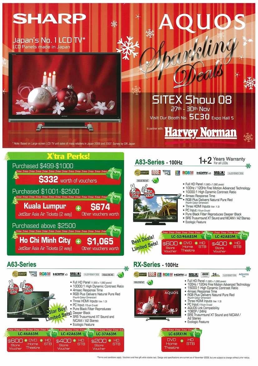 Sitex 2008 price list image brochure of Sharp Aquos LCD Page 1 - Vr-zone Tclong