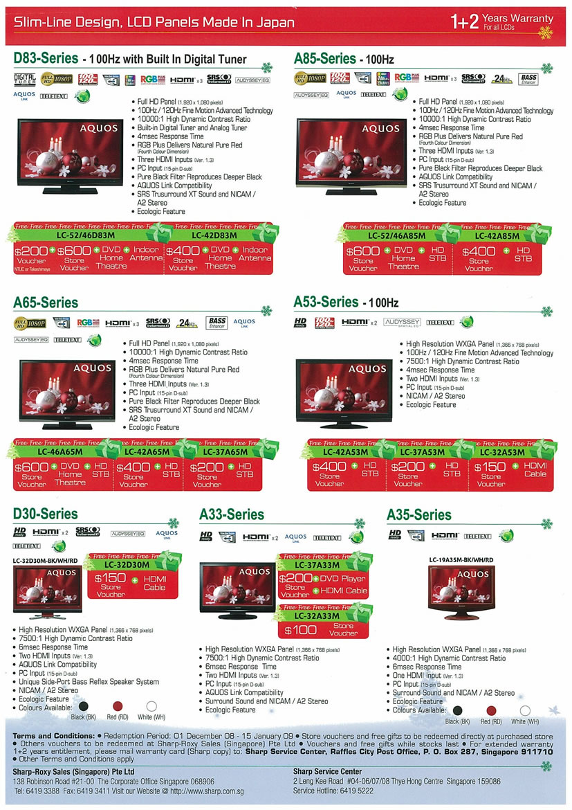 Sitex 2008 price list image brochure of Sharp Aquos LCD Page 2 - Vr-zone Tclong