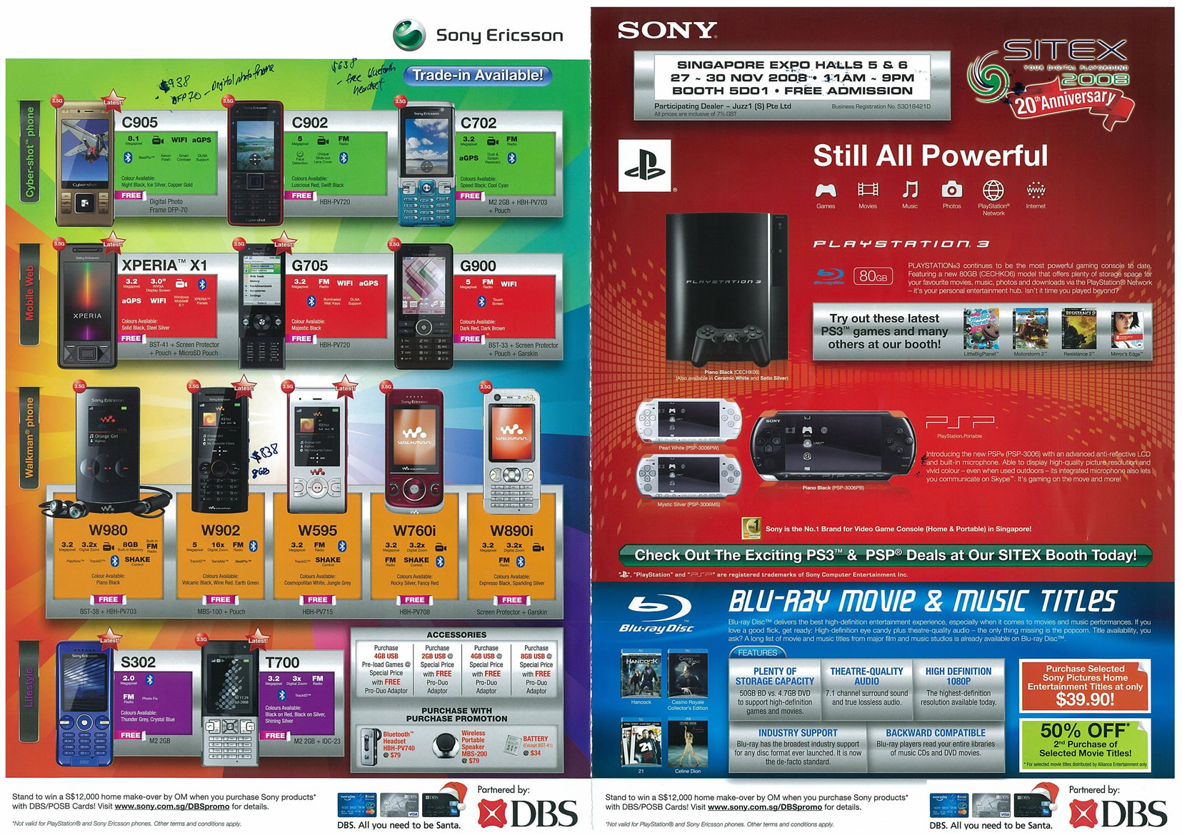 Sitex 2008 price list image brochure of Sony Page 1 - Vr-zone Tclong