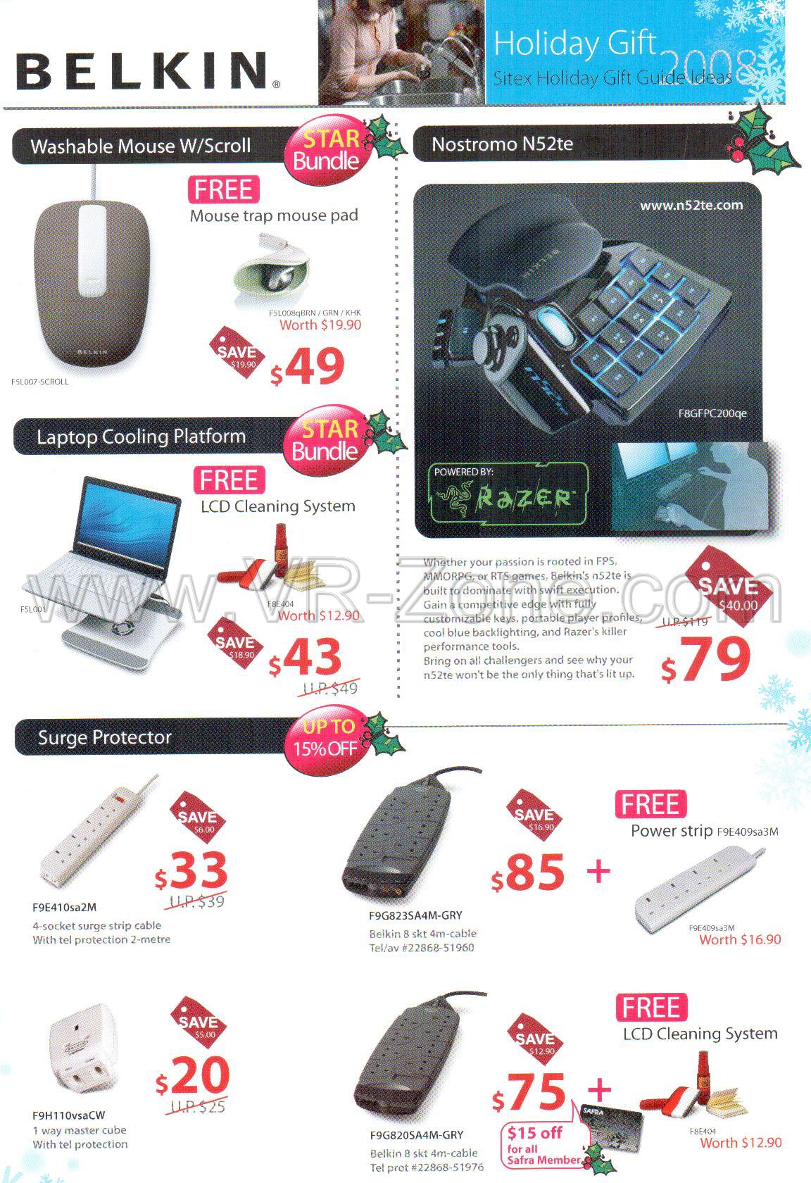 Sitex 2008 price list image brochure of Belkin 4