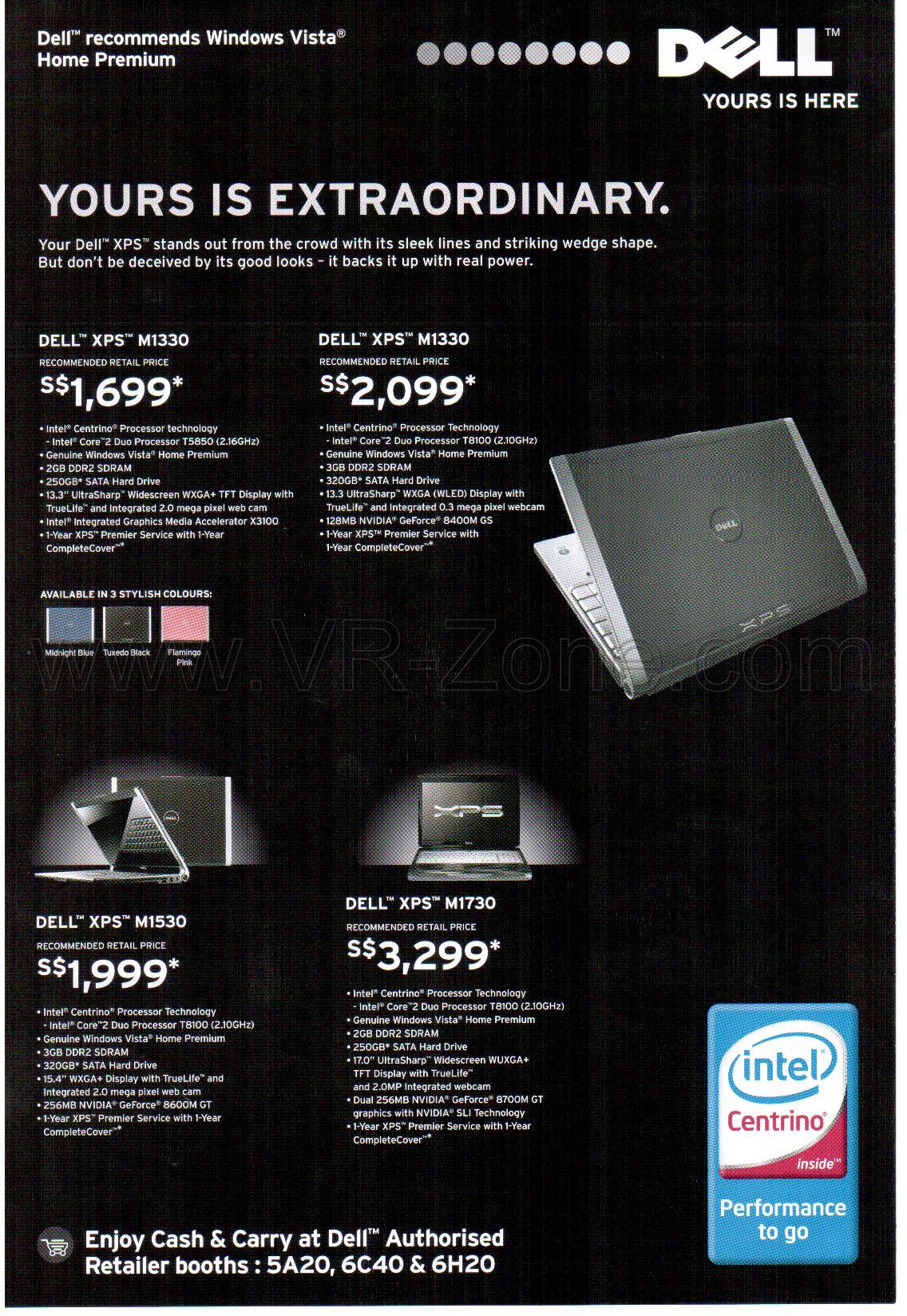 Sitex 2008 price list image brochure of Dell Xps 2