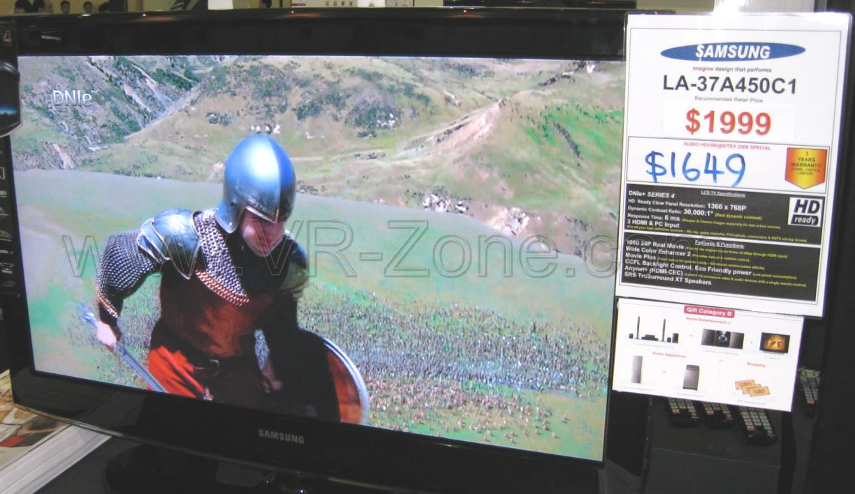 Sitex 2008 price list image brochure of Samsung Lcd Tv La-37a450c1 VR-Zone Walkthru - IMG 1590