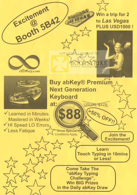 Sitex 2009 price list image brochure of 24Hour AbKey Premium Keyboard Touch Typing Challenge