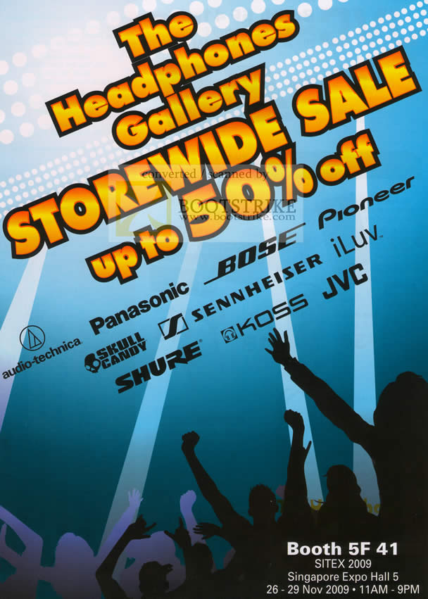 Sitex 2009 price list image brochure of JVC Headphones Gallery Storewide Sale