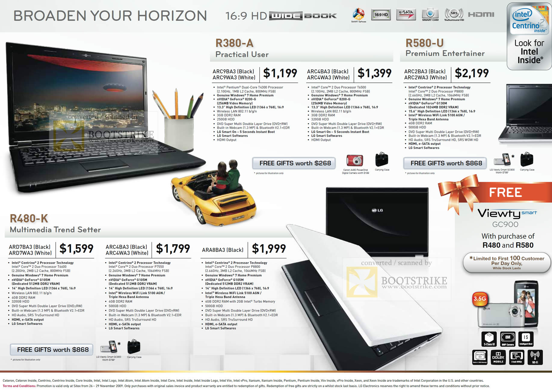 Sitex 2009 price list image brochure of LG R380 A R580 U R480 K Notebooks 2