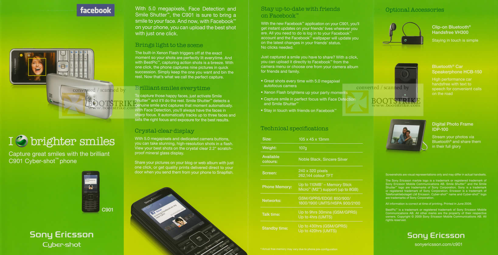 Sitex 2009 price list image brochure of Sony Ericsson C901 Cybershot Phone