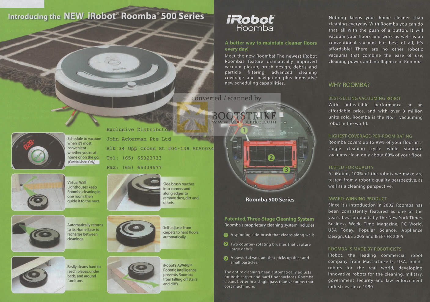Sitex 2009 price list image brochure of IRobot Roomba 500 Series Automatic Vacuum