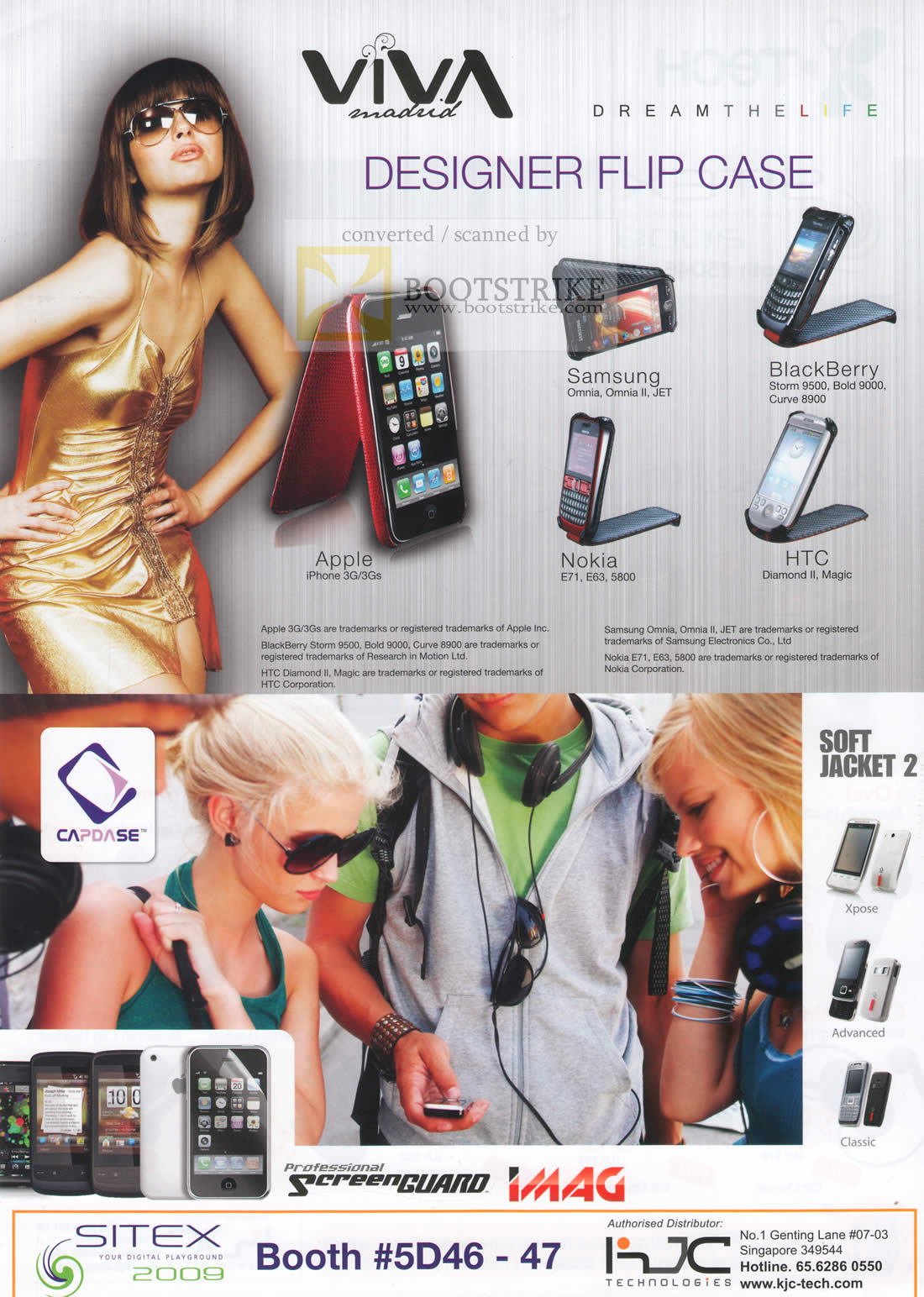 Sitex 2009 price list image brochure of ITech Designer Flip Case Apple Samsung Nokia HTC Blackberry ScreenGuard VAAG Soft Jacket 2