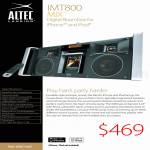 Altec Lansing IMT800 Digital Boombox IPod IPhone
