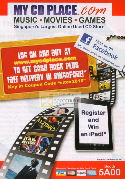 Sitex 2010 price list image brochure of Cash Converters My CD Place COM Music Movies Games Used CD Store