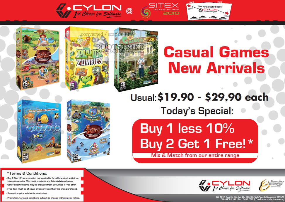 Sitex 2010 price list image brochure of Cylon Interactive New Safari Games Kids CD Software
