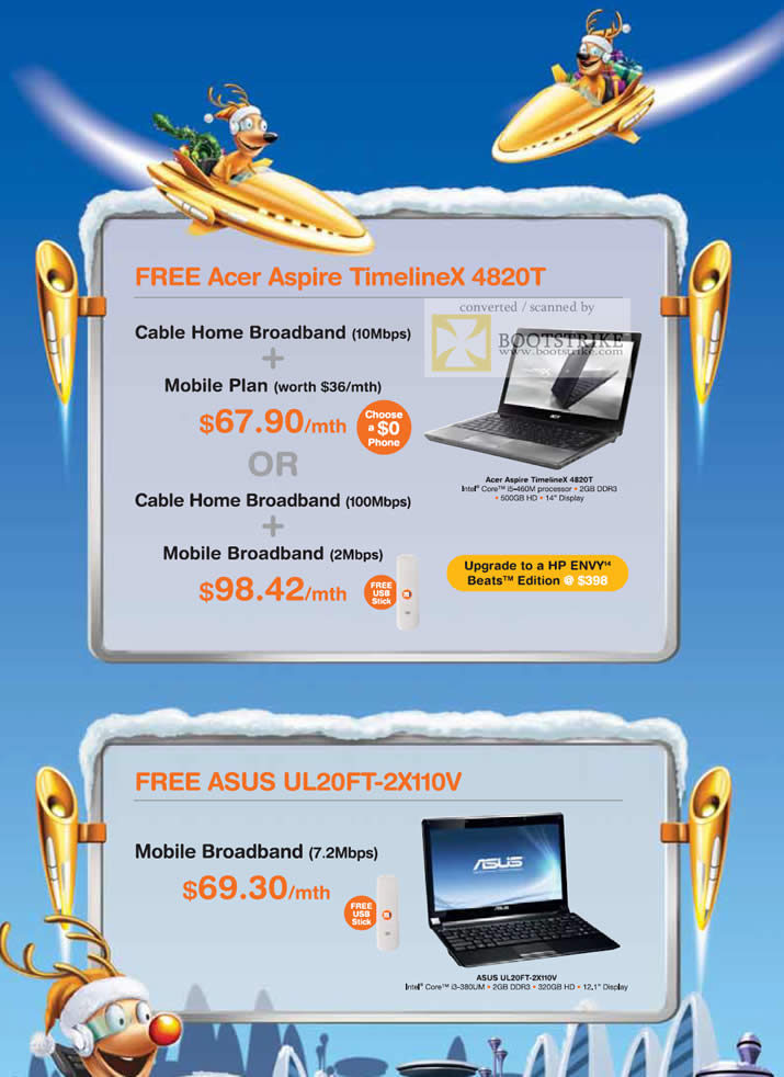 Sitex 2010 price list image brochure of M1 Cable Free Acer Aspire TimelineX 4820T Mobile Broadband ASUS UL20FT 2X110V