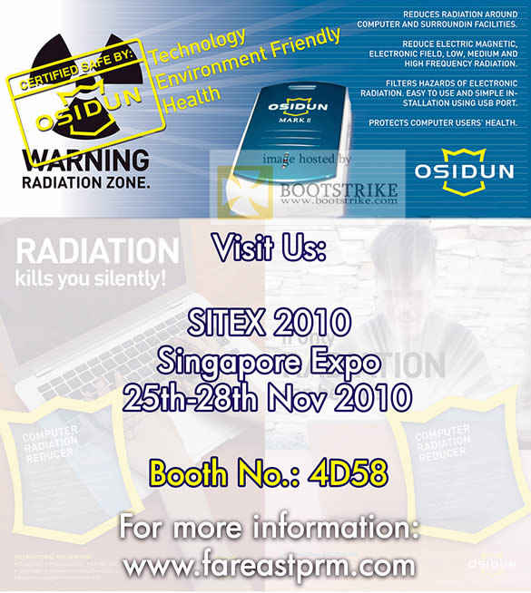 Sitex 2010 price list image brochure of Powerlink Osidun Computer Radiation Reducer Far East Pyramid