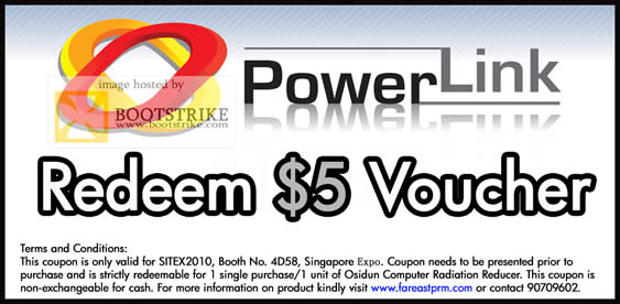 Sitex 2010 price list image brochure of Powerlink Osidun Computer Radiation Reducer Voucher