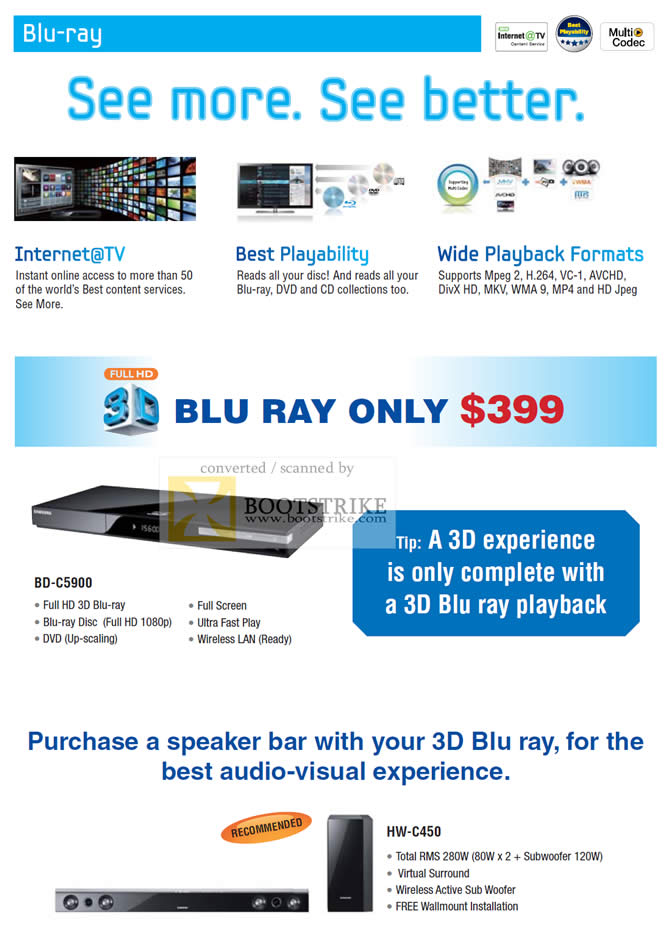 Sitex 2010 price list image brochure of Samsung Audio House Blu Ray Player BD C6900 2