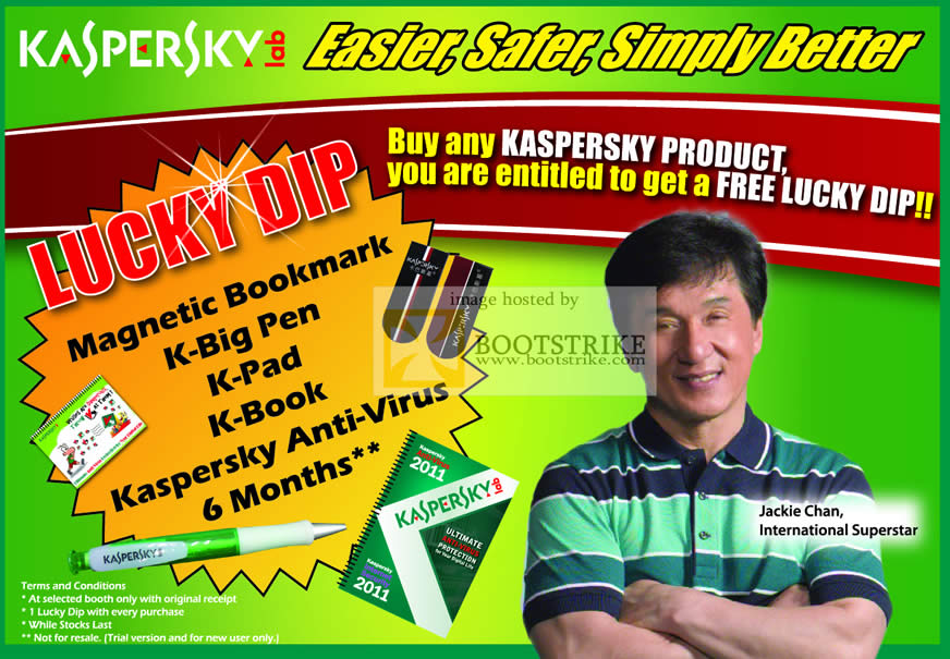 Sitex 2010 price list image brochure of Techlane Kaspersky Anti Virus Lucky Dip