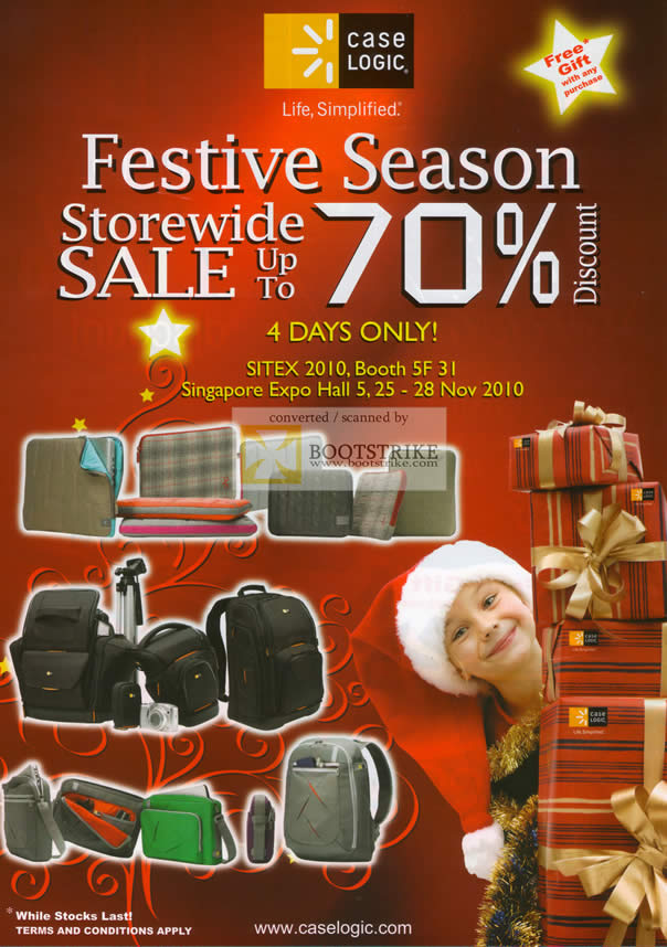 Sitex 2010 price list image brochure of The Headphones Gallery Case Logic Storewide Sale