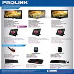 Fida Prolink LCD TV Monitor PRO Wired Keyboard Mouse USB PS2