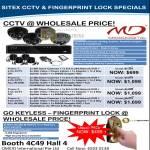CCTV MD Dome Cameras DVR Fingerprint Lock LuxEntry Microdigital MD