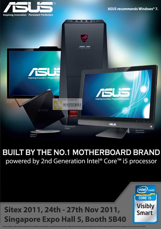 SITEX 2011 price list image brochure of ASUS Desktop PC Features