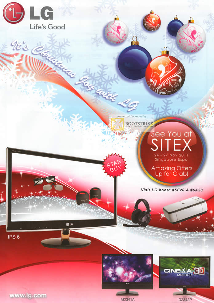 SITEX 2011 price list image brochure of LG Monitors Booths