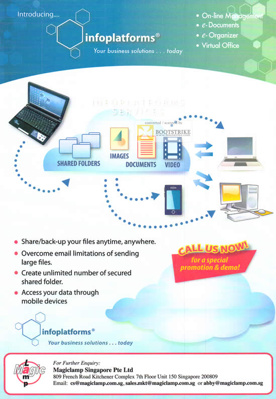 SITEX 2011 price list image brochure of Magiclamp Infoplatforms Business Solution, Virtual Office, Backup