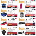Divoom ITour 20 Mobile Speaker, ITour 30, ITour POP, UPO Bud USB, ITour WOW, ITour Boom, Divo, IFit 2 Universal Audio Stand