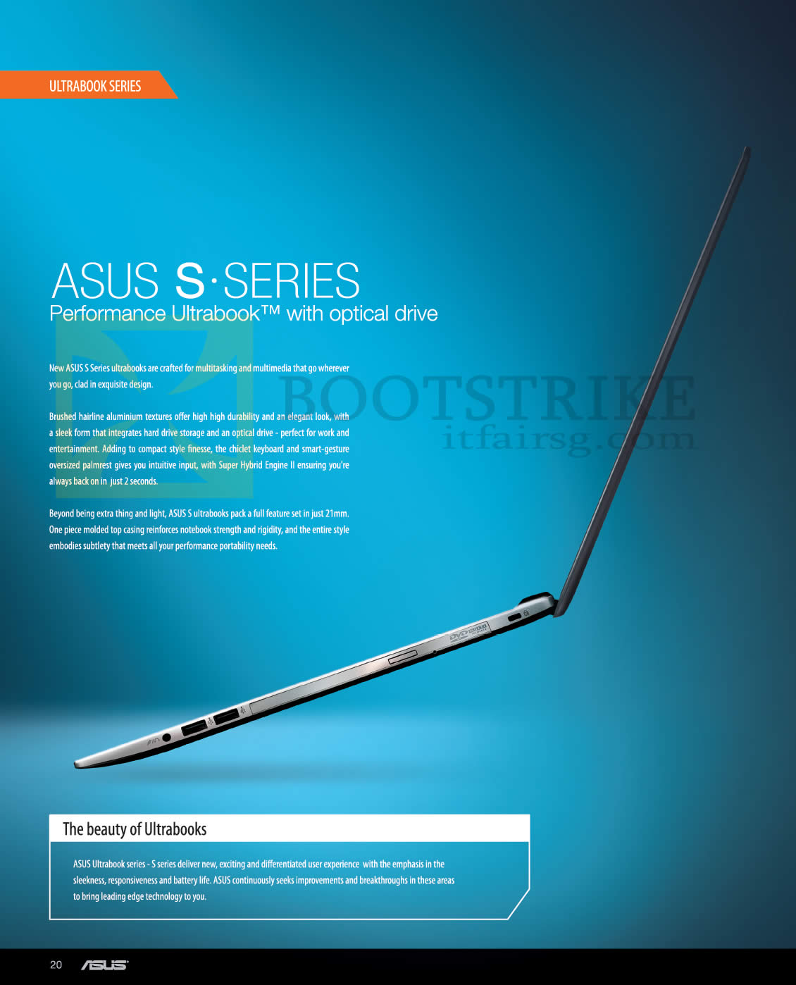 SITEX 2012 price list image brochure of ASUS Notebooks S Series Ultrabook With Optical Drive Features 1
