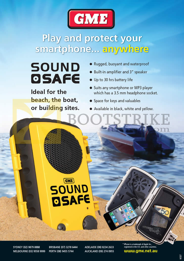 SITEX 2012 price list image brochure of Allbright GME Sound Safe Protective Smartphone Case