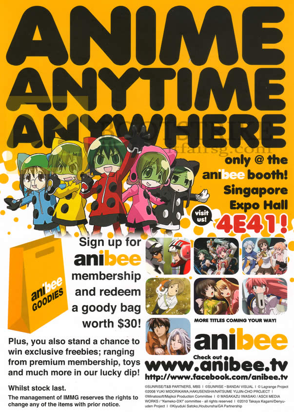 SITEX 2012 price list image brochure of Anibee Membership