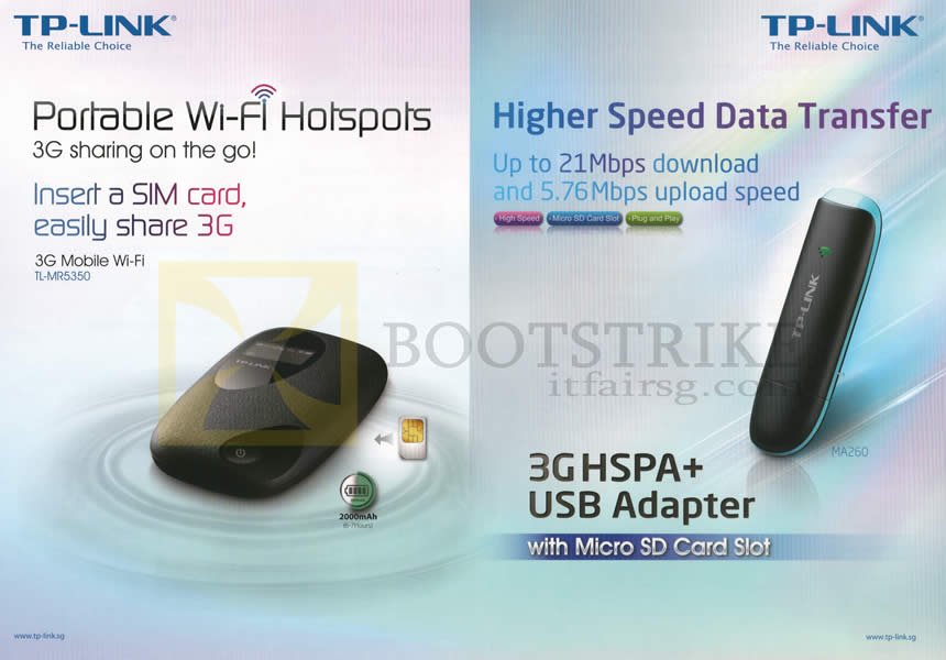 SITEX 2012 price list image brochure of Asia Radio TP-Link Networking Portable Mobile Wifi Router, 3G USB Adapter