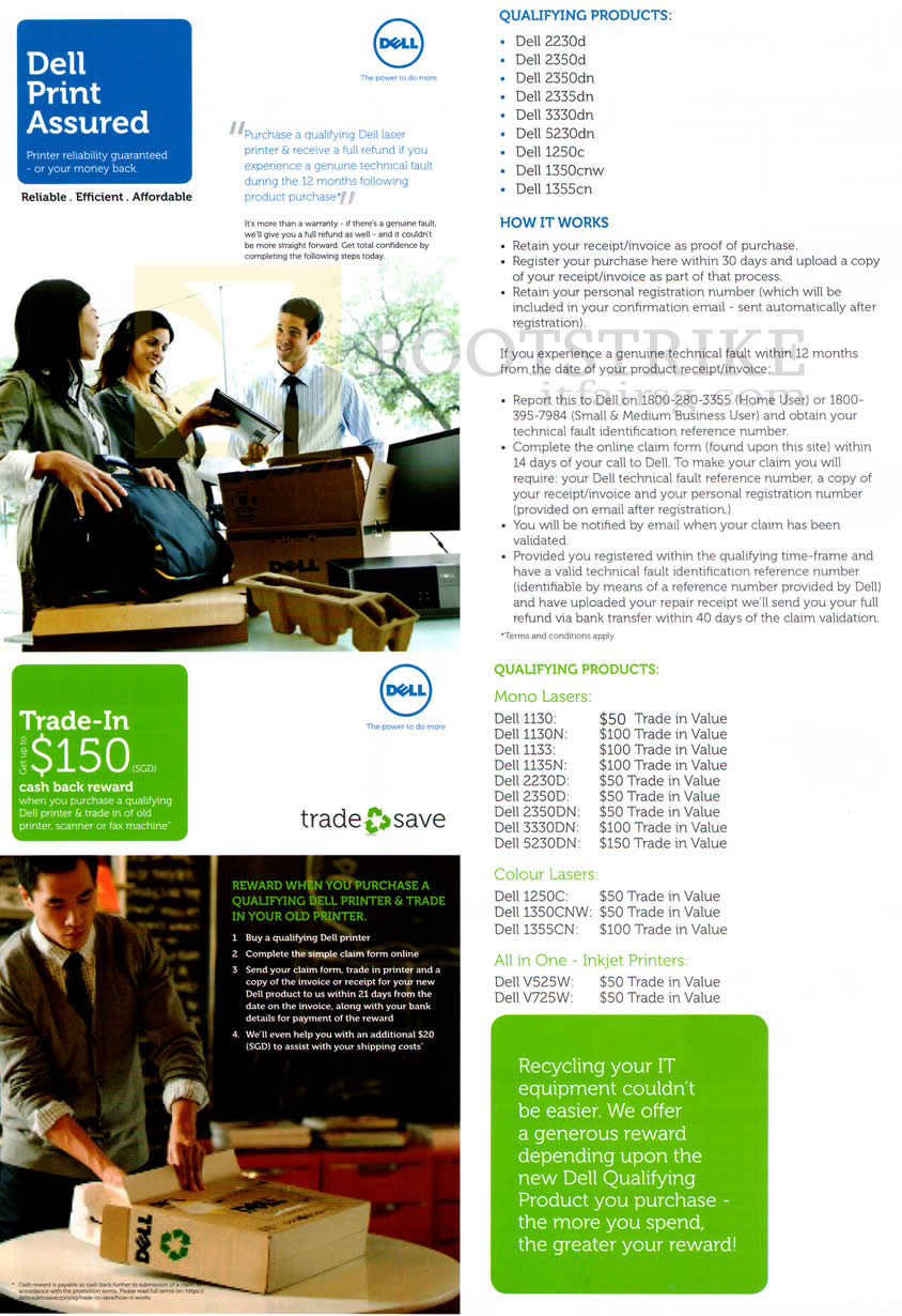 SITEX 2012 price list image brochure of Dell Printers Trade In