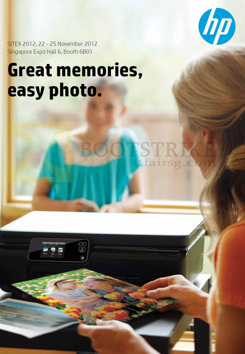 SITEX 2012 price list image brochure of HP Printers Booth Info