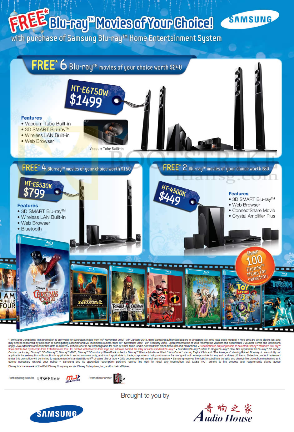 SITEX 2012 price list image brochure of Samsung Audio House Home Theatre System HT-E6750W, HT-E5530K, HT-4500K