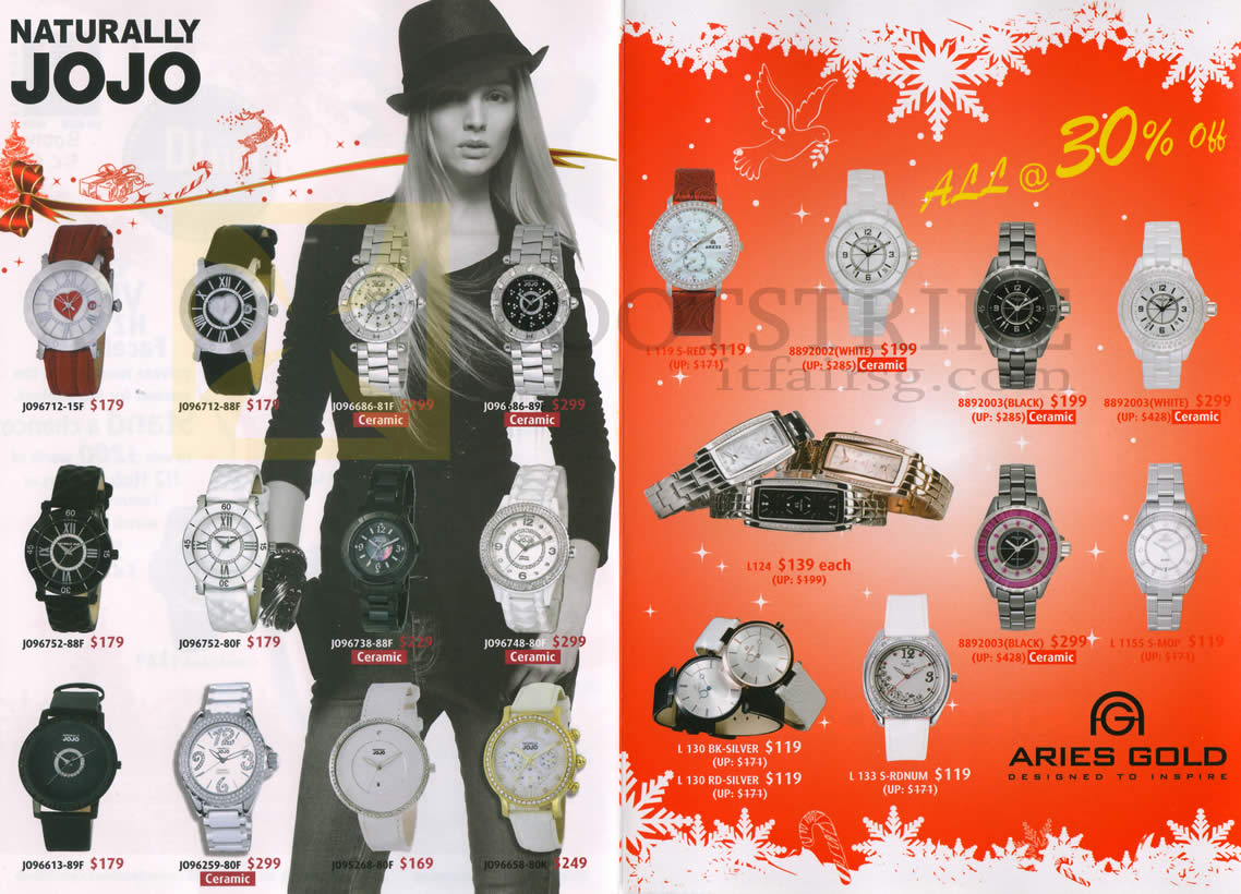SITEX 2012 price list image brochure of Solus H2 Hub Watches, Naturally Jojo