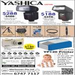 Yashica Digital Camera W507L, Flash YS9000 YS7000, Tripod, Camera Bag, YP120 Printer